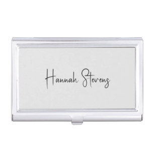 Minimalist Professional Modern Calligraphy Business Card Case