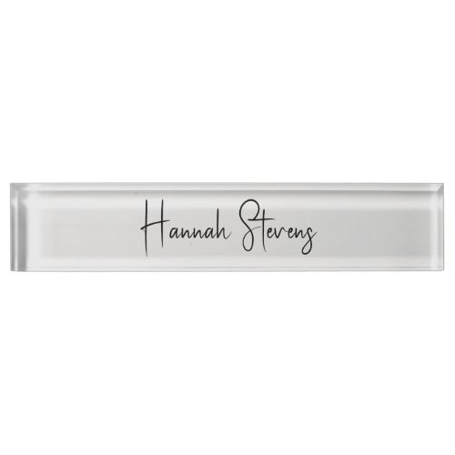 Minimalist Professional Modern Calligraphy Desk Name Plate