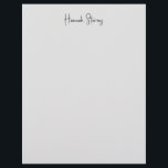 Minimalist Professional Modern Calligraphy Letterhead<br><div class="desc">This template can be customized to meet all professional occupations.</div>
