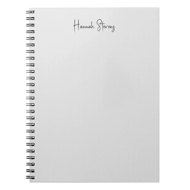 Minimalist Professional Modern Calligraphy Notebook (Front)