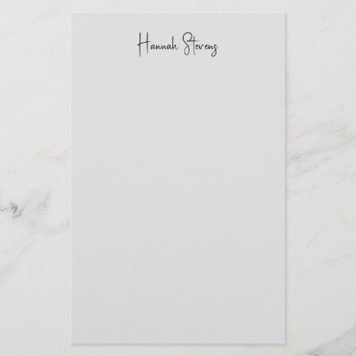 Minimalist Professional Modern Calligraphy Stationery