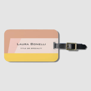 Minimalist Professional Modern Colorful Luggage Tag