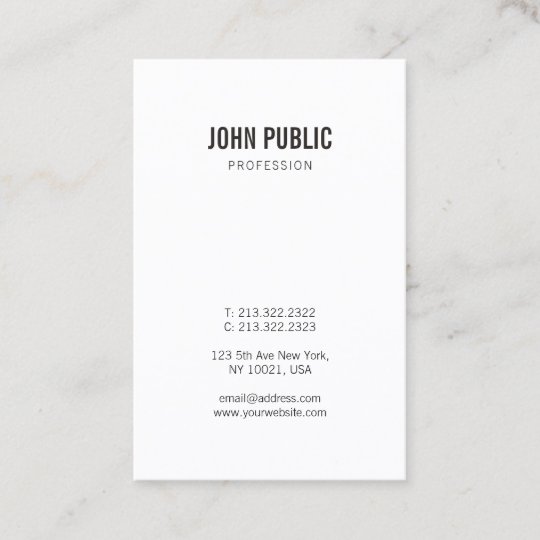 Minimalist Professional Modern Design Elegant Business Card | Zazzle.com