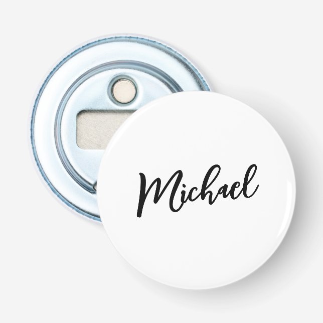 Minimalist Professional Modern Elegant Bottle Opener (Front)