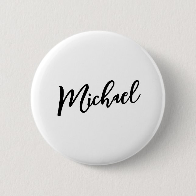 Minimalist Professional Modern Elegant Button (Front)