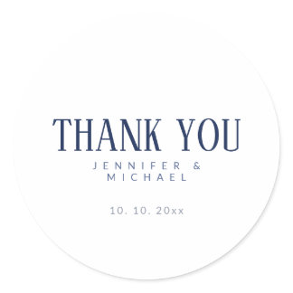 Minimalist Professional Modern Elegant Classic Round Sticker