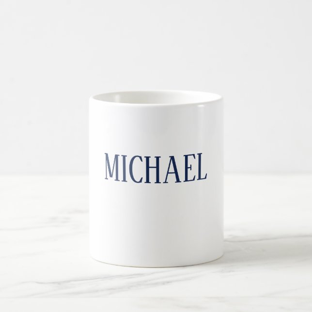 Minimalist Professional Modern Elegant Coffee Mug (Center)