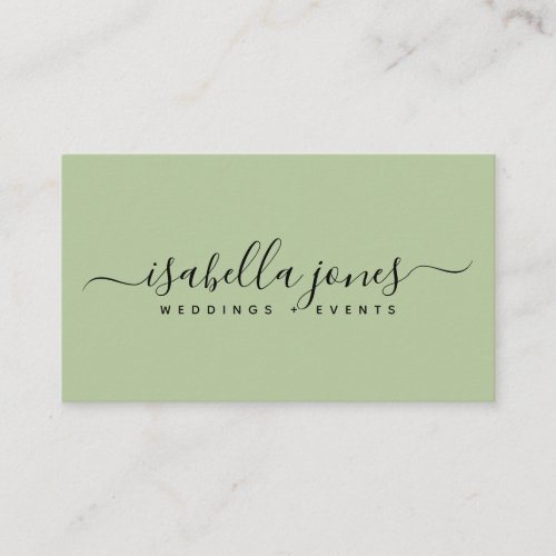 Minimalist professional modern elegant color block business card