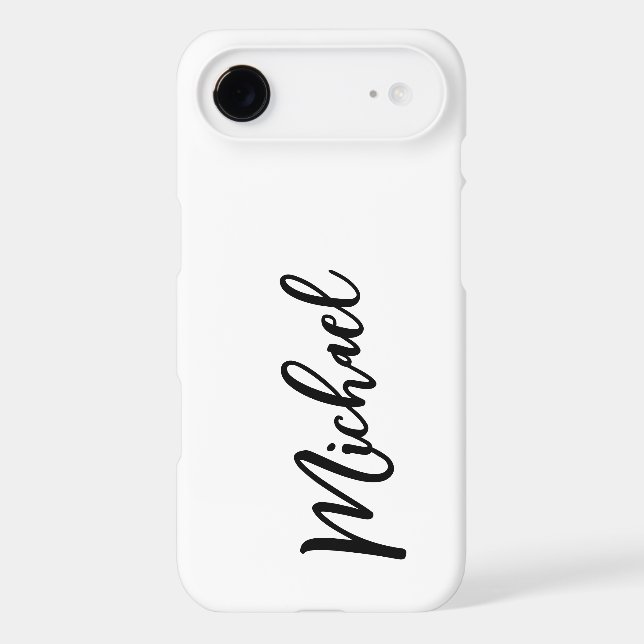 Minimalist Professional Modern Elegant iPhone Case (Back)
