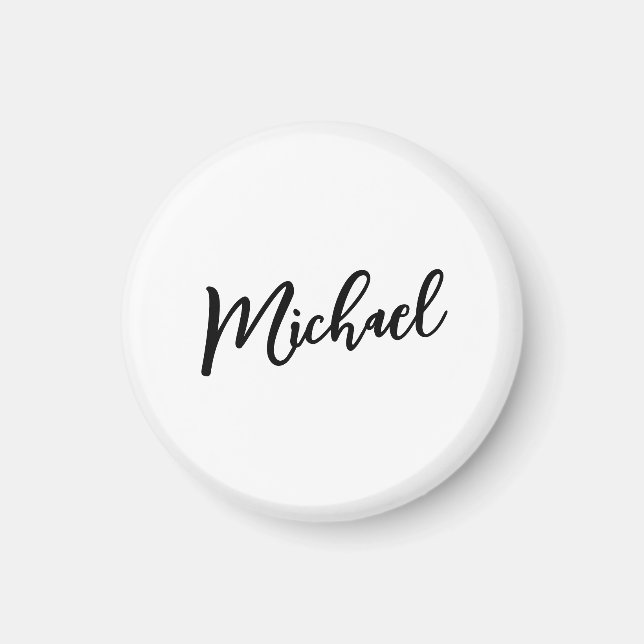 Minimalist Professional Modern Elegant Magnet (Front)