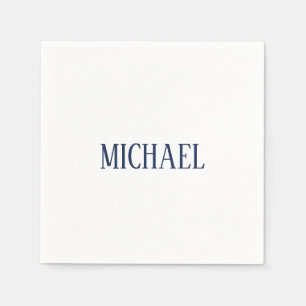 Minimalist Professional Modern Elegant Napkins