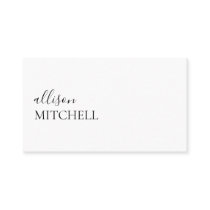 Minimalist Professional Modern Elegant Script Business Card Minimalist Professional Modern Elegant Script Business Card