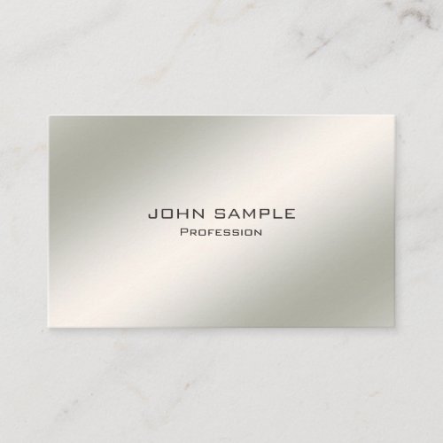 Minimalist Professional Modern Elegant Simple Business Card