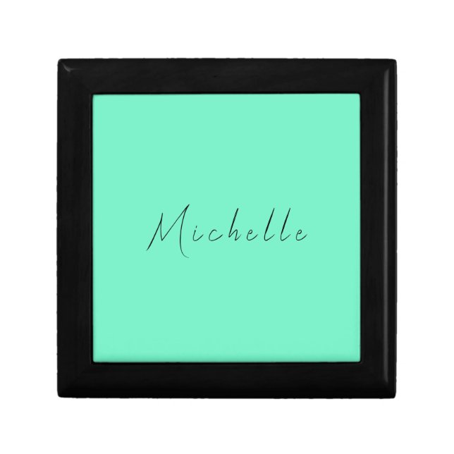 Minimalist Professional Modern Name Handwritten Gift Box (Front)