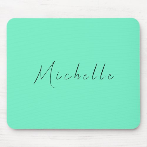 Minimalist Professional Modern Name Handwritten Mouse Pad