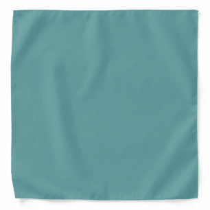 Minimalist Professional Modern Plain Cadet Blue Bandana