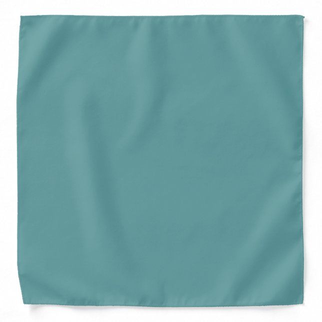 Minimalist Professional Modern Plain Cadet Blue Bandana (Front)