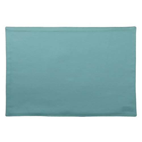 Minimalist Professional Modern Plain Cadet Blue Cloth Placemat