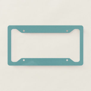 Minimalist Professional Modern Plain Cadet Blue License Plate Frame