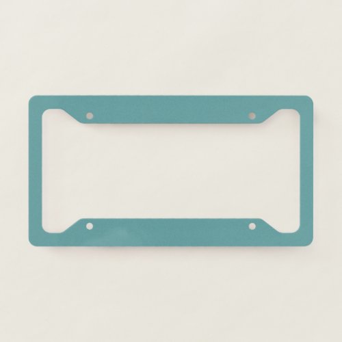 Minimalist Professional Modern Plain Cadet Blue License Plate Frame