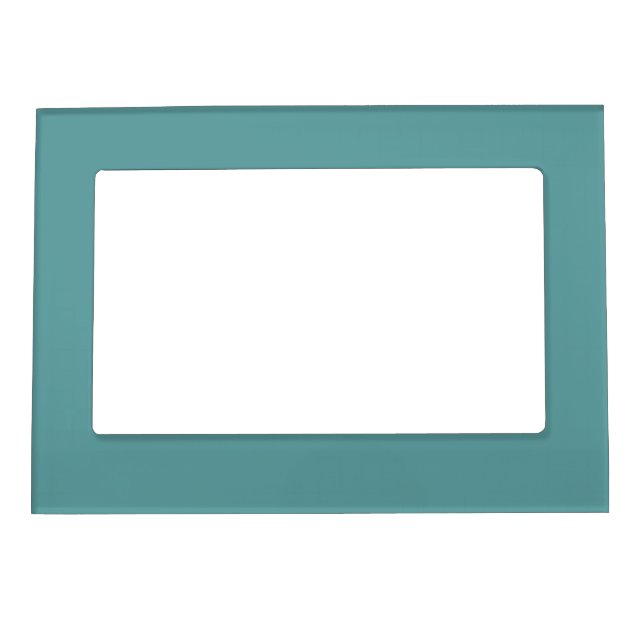 Minimalist Professional Modern Plain Cadet Blue Magnetic Frame (Front)