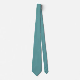 Minimalist Professional Modern Plain Cadet Blue Neck Tie