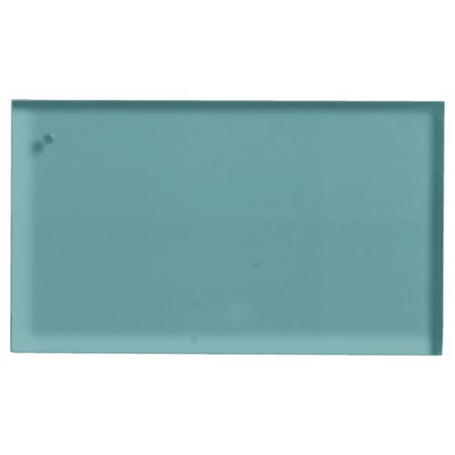 Minimalist Professional Modern Plain Cadet Blue Place Card Holder