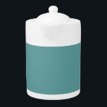 Minimalist Professional Modern Plain Cadet Blue Teapot<br><div class="desc">Modern Simple Plain Professional Template.</div>