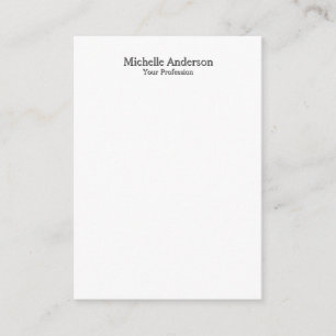 Minimalist Professional Modern Plain Name Enclosure Card