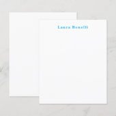 Minimalist Professional Modern Plain Name Paper (Front/Back)