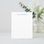 Minimalist Professional Modern Plain Name Paper (Standing Front)