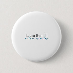 Minimalist Professional Modern Plain Name Title Button