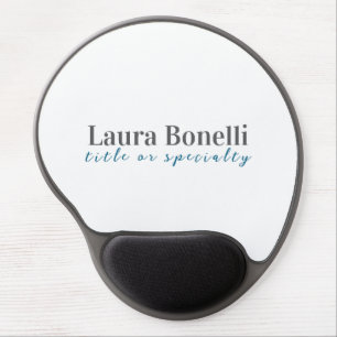 Minimalist Professional Modern Plain Name Title Gel Mouse Pad