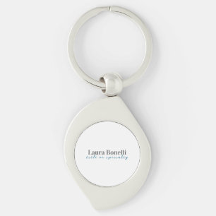 Minimalist Professional Modern Plain Name Title Keychain
