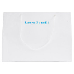 Minimalist Professional Modern Plain Name Title Large Gift Bag