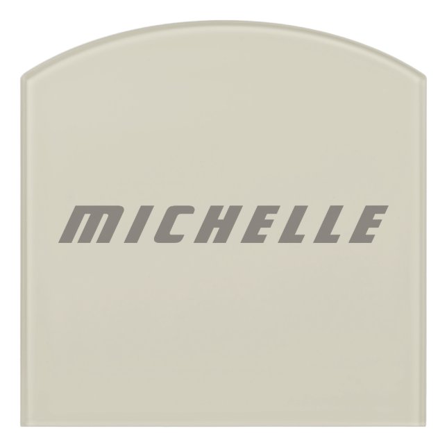 Minimalist Professional Modern Science Fiction Door Sign (Contour Front)