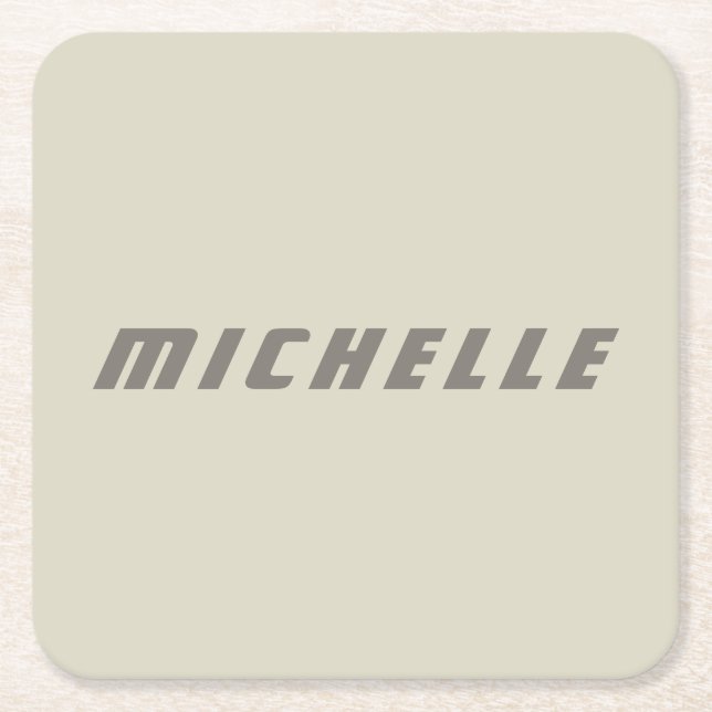 Minimalist Professional Modern Science Fiction Square Paper Coaster (Front)