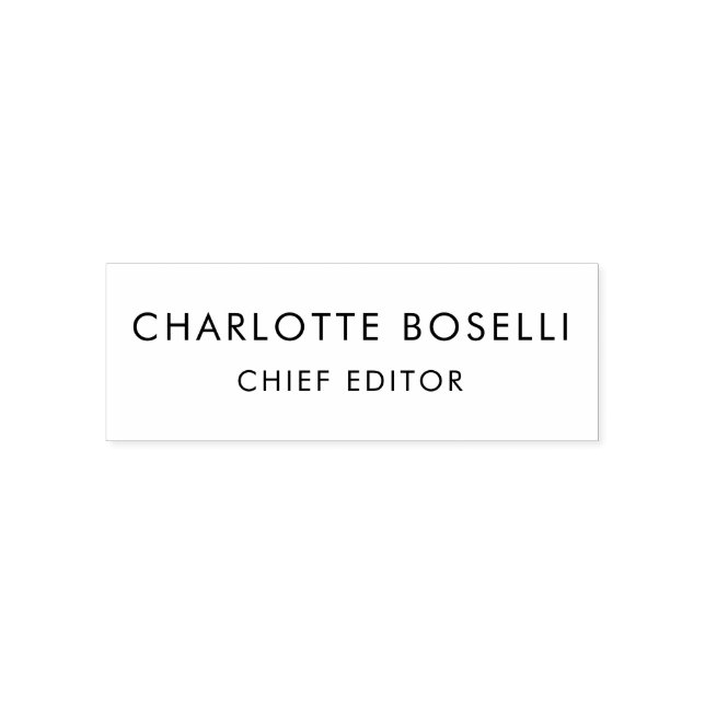 Minimalist Professional Modern Self-inking Stamp (Design)