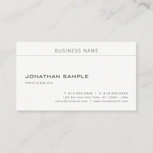 Minimalist Professional Modern Simple Template Business Card