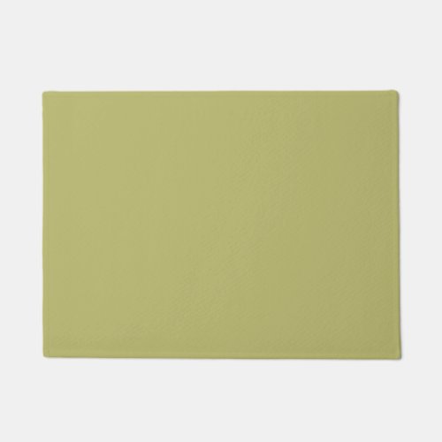 Minimalist Professional Modern Solid Olive Green Doormat