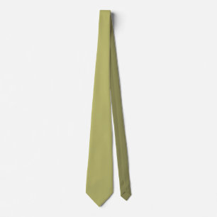 Minimalist Professional Modern Solid Olive Green Neck Tie