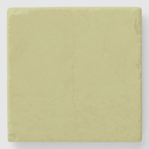 Minimalist Professional Modern Solid Olive Green Stone Coaster