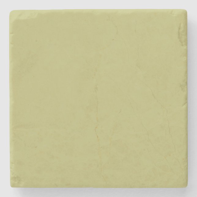 Minimalist Professional Modern Solid Olive Green Stone Coaster (Front)