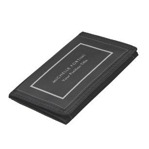 Minimalist Professional Modern Tri-fold Wallet