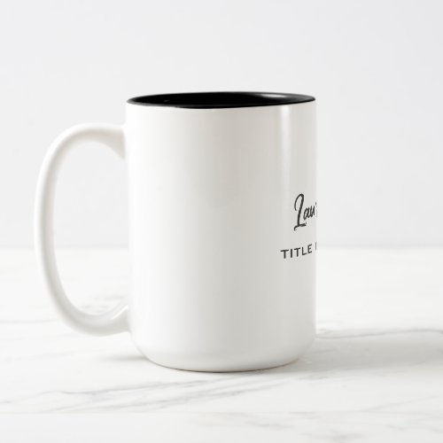 Minimalist Professional Modern Two_Tone Coffee Mug