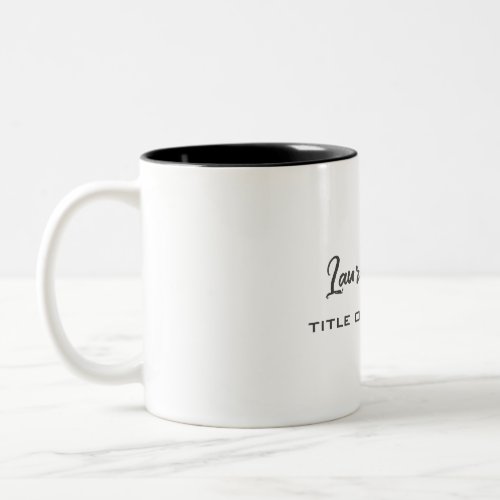 Minimalist Professional Modern Two_Tone Coffee Mug