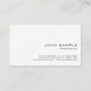 Minimalist Professional Modern White Matte Business Card at Zazzle