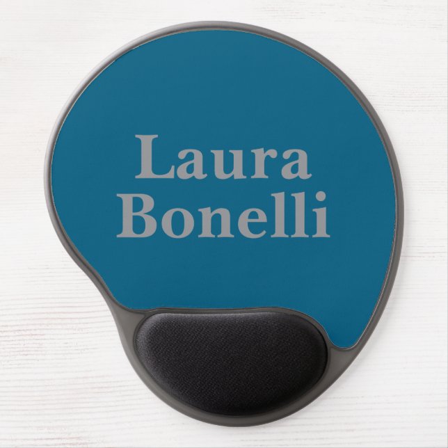 Minimalist Professional Modern Your Name Gel Mouse Pad (Front)