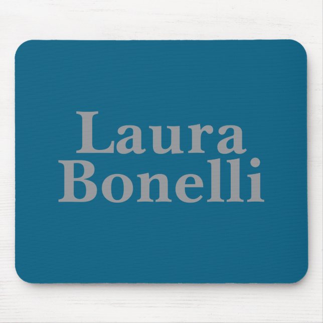 Minimalist Professional Modern Your Name Mouse Pad (Front)