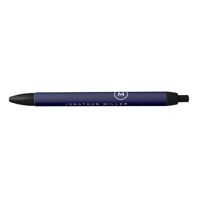 Minimalist Professional Monogram Name Pen (Front)